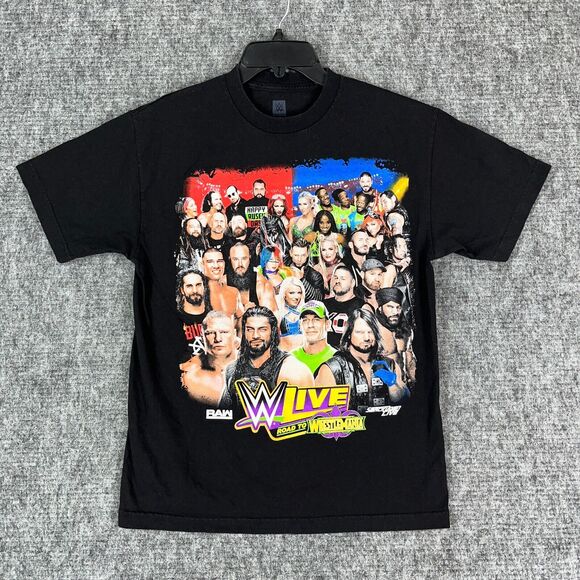 WWE‎ Shirt Mens Medium Wrestling Raw Smack Down Live WWF Lesner Cena - Picture 1 of 10